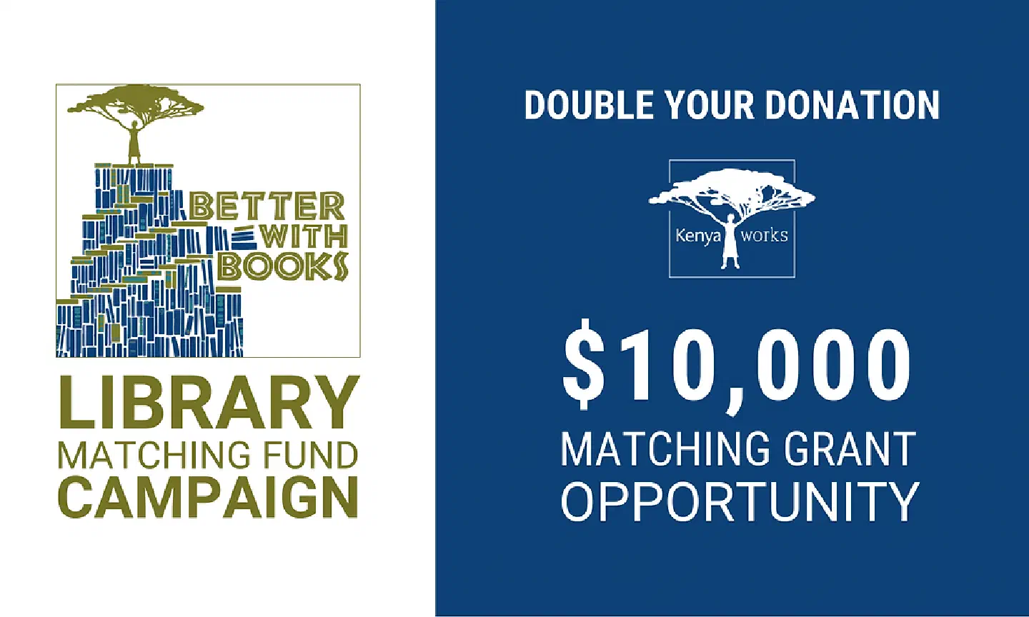 BETTER with BOOKS Matching Funds Campaign is on!