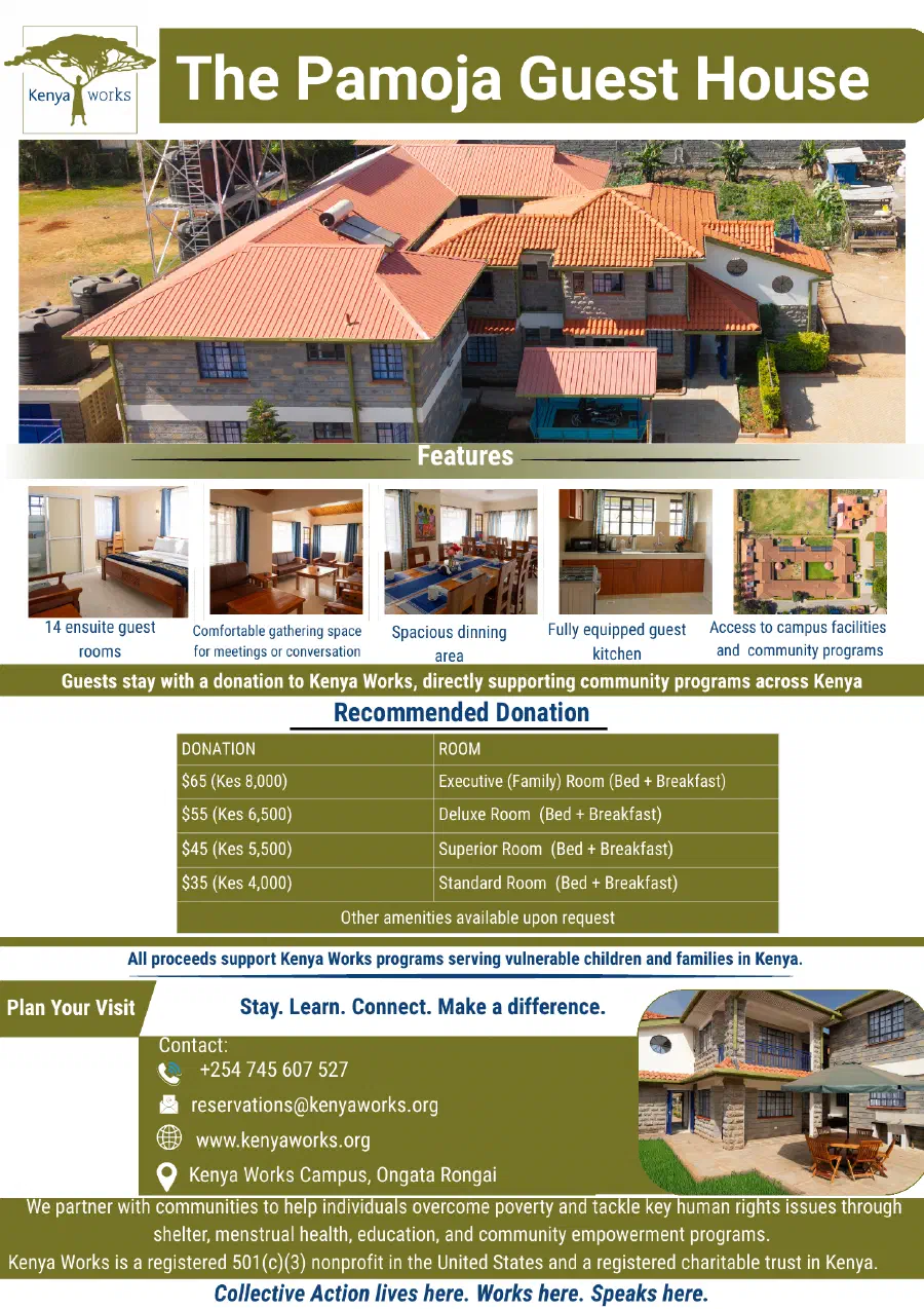 Pamoja Guesthouse flyer